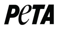 PETA logo in black text on a white background