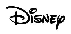 Disney logo in black on a white background