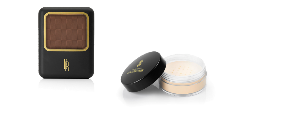 Black Radiance makeup product with compact case on a white background